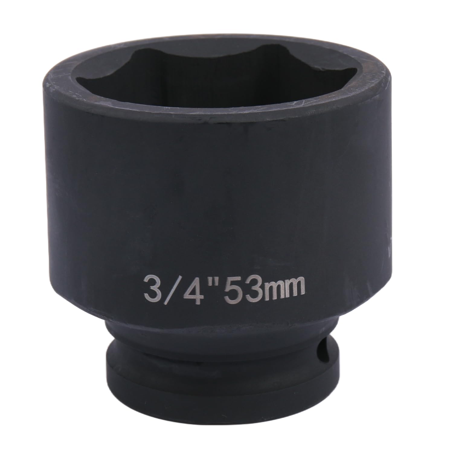 Uxney 3/4" Drive 53mm Impact Socket，6-Point Chrome Molybdenum Steel, for Heavy-Duty Truck and Automotive Repair, Metric — image 1