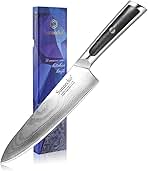 ダマスカスシェフナイフ VG-10 ダマスカス牛刀　203mm 超鋭利　新品 ダマスカスシェフナイフ VG-10 ダマスカス牛刀 203mm 超鋭利 高品質