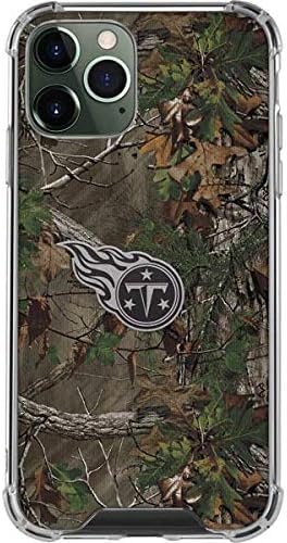Skinit Clear Phone Case Compatible with iPhone 12 Pro - Officially Licensed NFL Tennessee Titans Realtree Xtra Green Camo Design