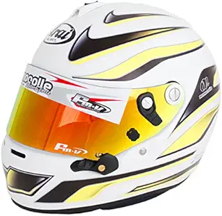 monocolle モノコレ オリジナル arai ヘルメット GP-6S用 TYPE-E ブラック×イエロー ドレスアップステッカー ※ヘルメットは付属しません