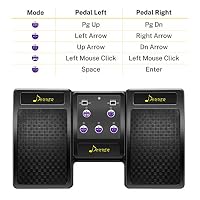 Donner Bluetooth Page Turner Pedal für Tablet Wiederaufladbar, Schwarz – Ansicht 6