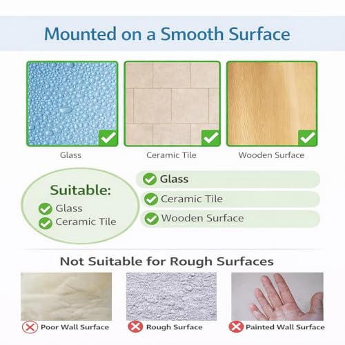 Image of DecorTwist Bathroom Organiser Without Drill | Self Adhesive Wall Shelf Rack | Rustproof Metal | Shampoo Holder for Bathroom | Wall Mounted Storage with Hooks | Kitchen Laundry | 28 cm (Pack of 2)