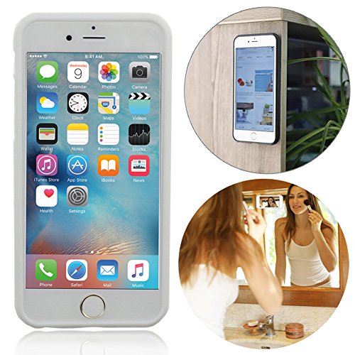 LEFON Selfie iPhone 6 Plus Case Cover Magical Nano Hands Free Sticky For Apple iPhone 6 Plus 5.5inch (White)