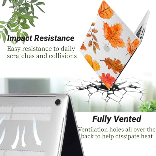 Funda MacBook Pro 16 A2141 carcasa rígida con protector de teclado diseño hoja de arce 4