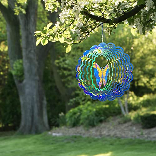Butterfly Metal Wind Spinners - Butterfly Gifts For Women Mom Grandma Wife, Hanging Wind Spinner For Outdoor & Indoor Decorations, 12 Inch Wind Spinner For Christmas Ornament Gifts #TOP3