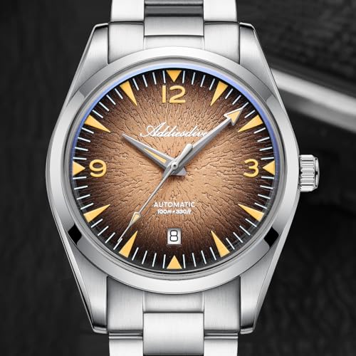 Image of ADDIESDIVE Mens Watch Automatic NH35 /8215 200M Luminous Easy to Read Dial Wrist Watch Minimalist Fashion Simple Watch Analog Date with Leather Strap and Bracelet