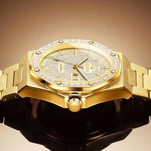 Image of OLEVS Automatic Mens Watches Self Winding Mechanical Business Luxury Dress Wrist Watch Stainless Steel Waterproof Luminous Day Date