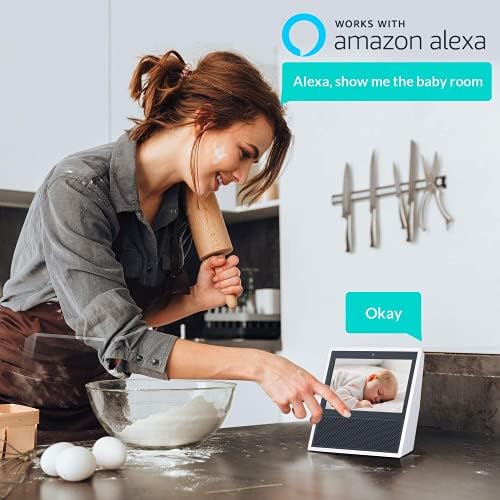 NETVUE Pet Camera 360° WiFi Indoor Camera, Smart Home Security Camera for Dog Cat Baby Monitor, Motion Alert, 2-Way Audio, Clear Night Vision, Compatible with Alexa, App Control Pan/Tilt/Zoom, White