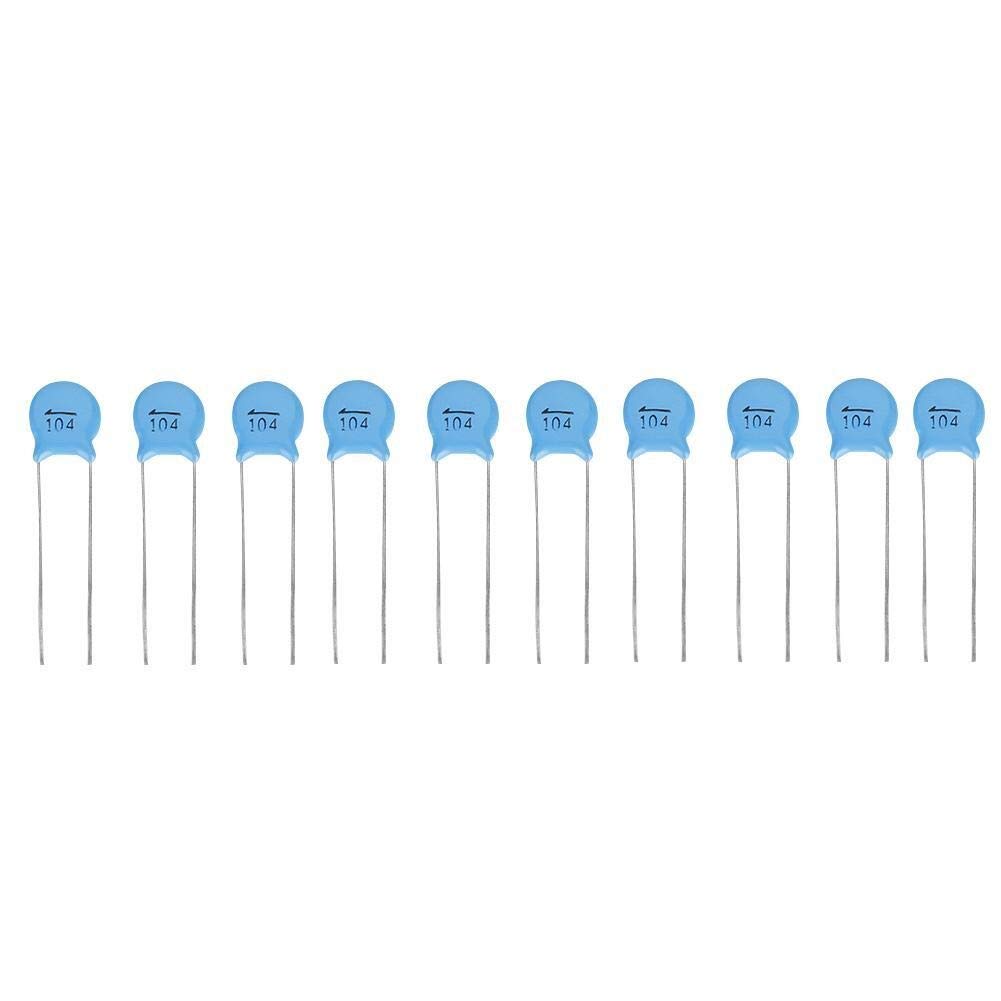 Broco Capacitor 100nf, 50 szt. 1000V 104M 0.1uF 100nF 1000V wysokonapięciowy zestaw pojemników ceramicznych