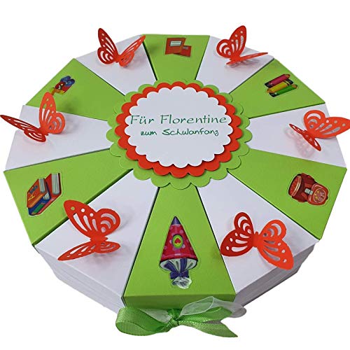 Schachteltorte Torte SCHULANFANG EINSCHULUNG Geldgeschenk Geschenkidee