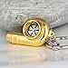 maycom Creative Spinning New Chrome Polished Gold Turbo Turbocharger Keychain Key Chain Ring Keyring Keyfob,make Whistle Sound