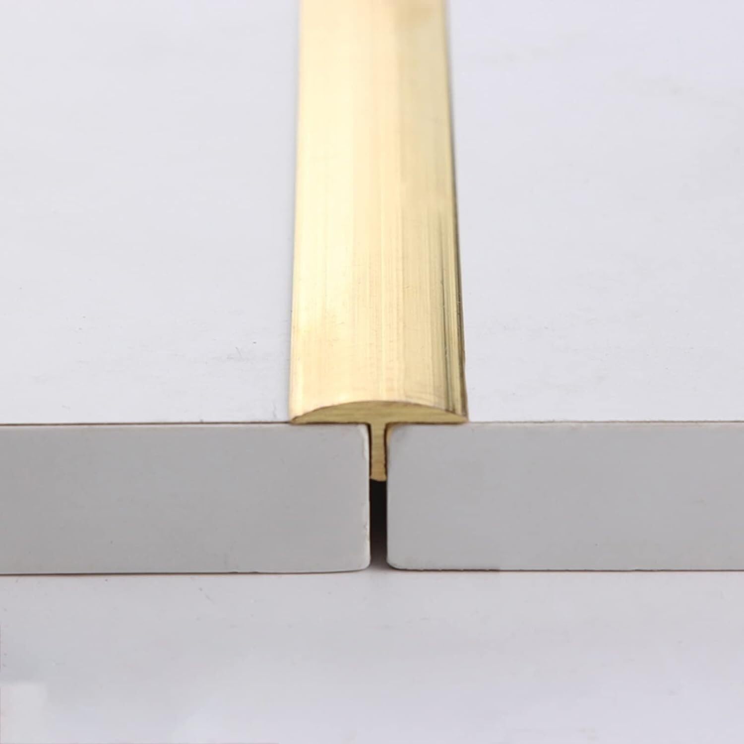 Brass Floor Transition Strips, Joint Coverings Flat Door Thresholds, Anti-Scratch Floor Coverings Strips(10x3.5mm)