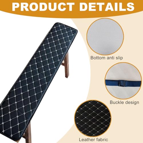Coussin de banc de jardin 180 cm imperméable et épais pour balançoire de porche extérieure - 5
