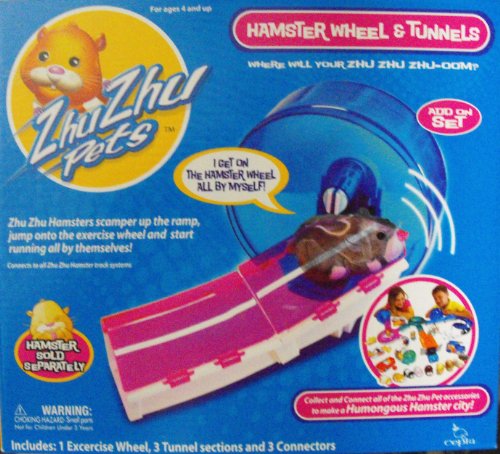 Zhu Zhu Pets - Hamster Wheel & Tunnel - Roue et Tunnel (Hamster Vendu Séparément)