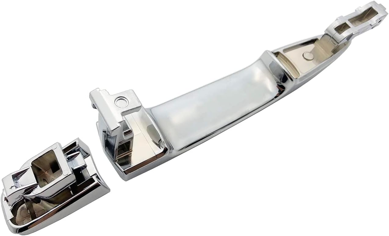 Cheriezing 80646-1AA0A Chrome Exterior Door Handle Compatible with 2013-2018 Leaf Sentra, 2009-2014 Maxima Murano Replace# 80640-1AA0A (Front Right=Rear Left=Rear Right)