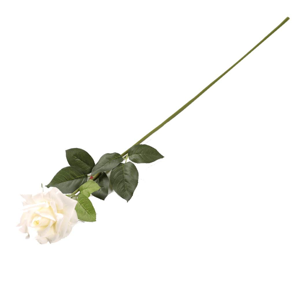 Bouquet de roses artificielles en soie blanche pour une table élégante