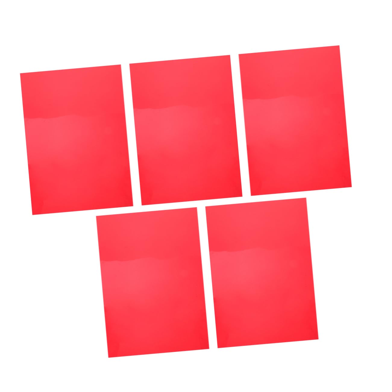 HOMOCONO 5 Sheets Filter Plate Gels for Lighting Color Gel Lighting Filter Kit Light Gels Color Filters for Photography Light Filters Color Filters for Lights Photography Gels PVC Red
