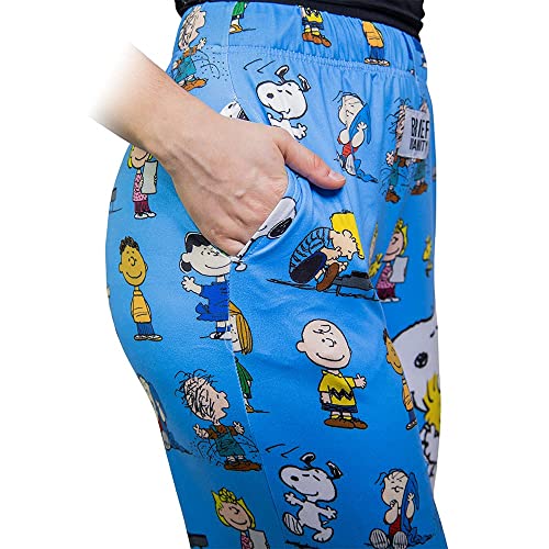 Snoopy Friends are for Life Pajama Pants - Comfy, Loose-Fit, Ultra-Soft Loungewear - Charlie Brown Sleep Bottoms4