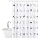 Tatkraft Funny Sheep Fabric Shower Curtain Liner with 12 Rings 100% Waterproof 180X180 cm
