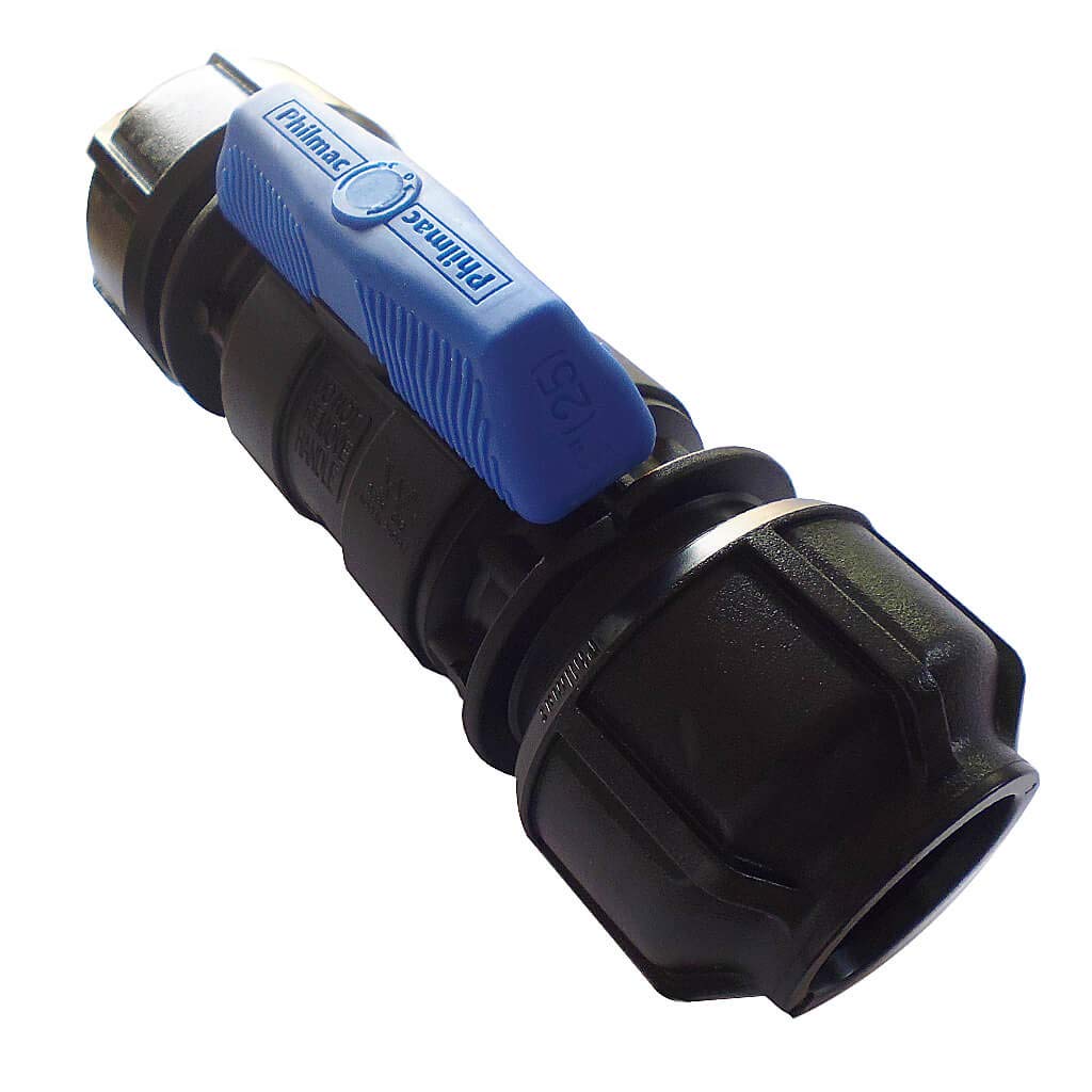 Philmac Metric/Imperial Ball Valve POL x POL 32mm / 1" (1/4 Turn) 95373