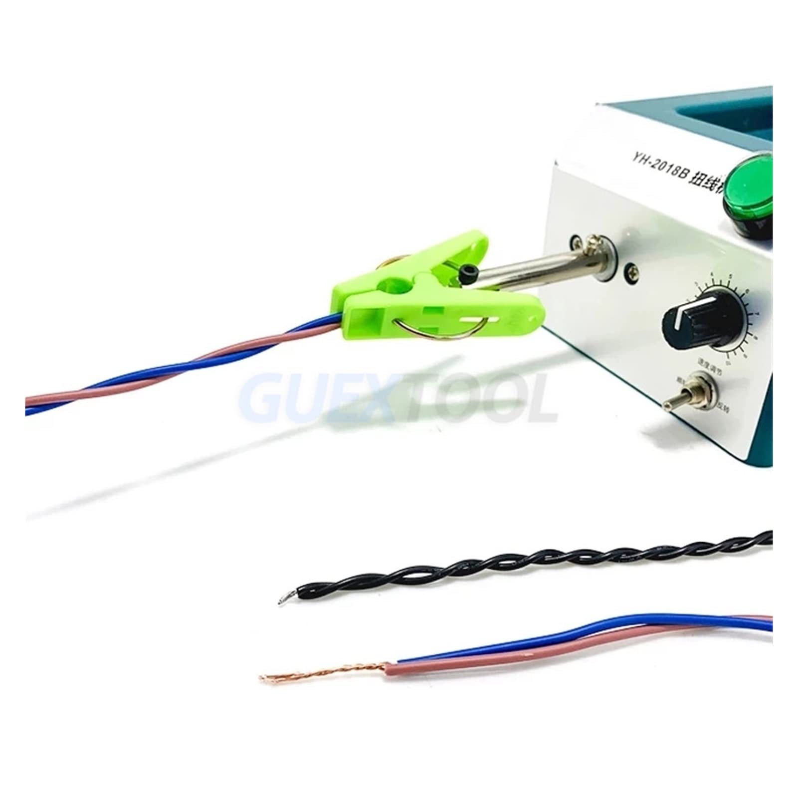 BASSFLY Avvolgitore Elettrico, Torsione elettrica Pedale a velocità Regolabile Cavo schermato Filo Intrecciato Avvolgimento avanti e Indietro della Macchina per spirali, Bobine Motore