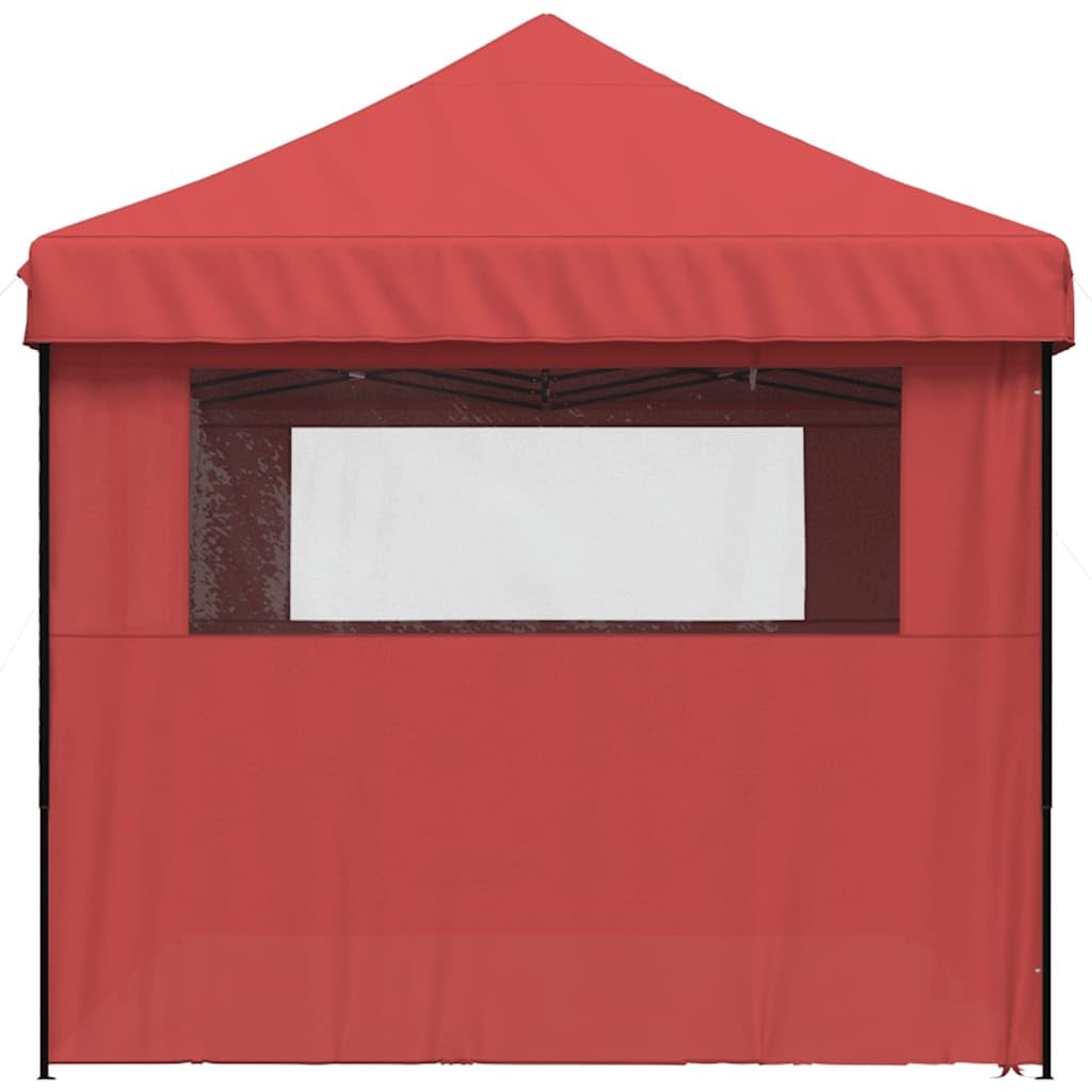 Tienda de recepción plegable plegable con 4 paredes laterales | Techo de tela Oxford con revestimiento de PVC, marco de acero, ventanas transparentes, 2 entradas con cremallera, pop-up