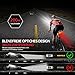 BOLEi LED Fahrradlicht Set 100 LUX,StVZO Zugelassen Fahrradlampe, Fahrradbeleuchtung USB Aufladbar, IPX5 Wasserdicht Fahrradlichter, Batterie Aufforderung schwach, Vorne Frontlicht Und Rücklicht Set