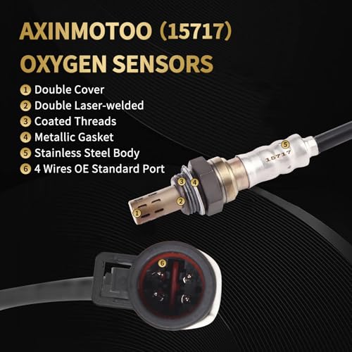 Sensor de Oxígeno AXINMOTOO 15717 para Ford y Mazda 4PCS miniatura 4