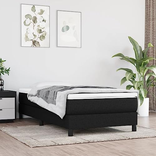 kithwjll - Colchón de muelles ensacados, soporte medio, color negro, 120 x 190 x 20 cm, tejido con espuma fría transpirable y núcleo de muelles ergonómicos, para dormitorio y camping
