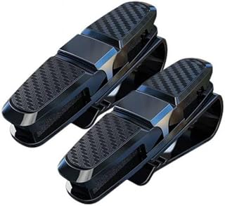 Car Glasses Holder for Fiat 124 Spider 2017-2020, Glasses Holder Visor Glasses Hanger Car Sun Visors Glasses Clip Sun Visor Accessories, Grey Pack of 2