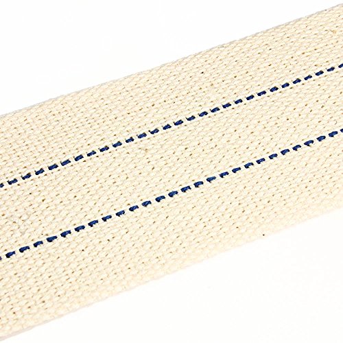NKlaus 1 mètre 55mm 100% Coton Naturel mèche de Lanterne Plate pour brûleur à Huile Lampe à Huile avec pétrole purifié 1307