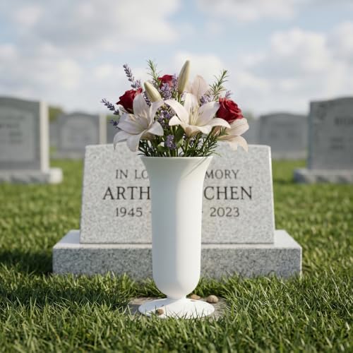 2 Jarrones de cementerio con pinchos para mantener vivo su tierno recuerdo 6