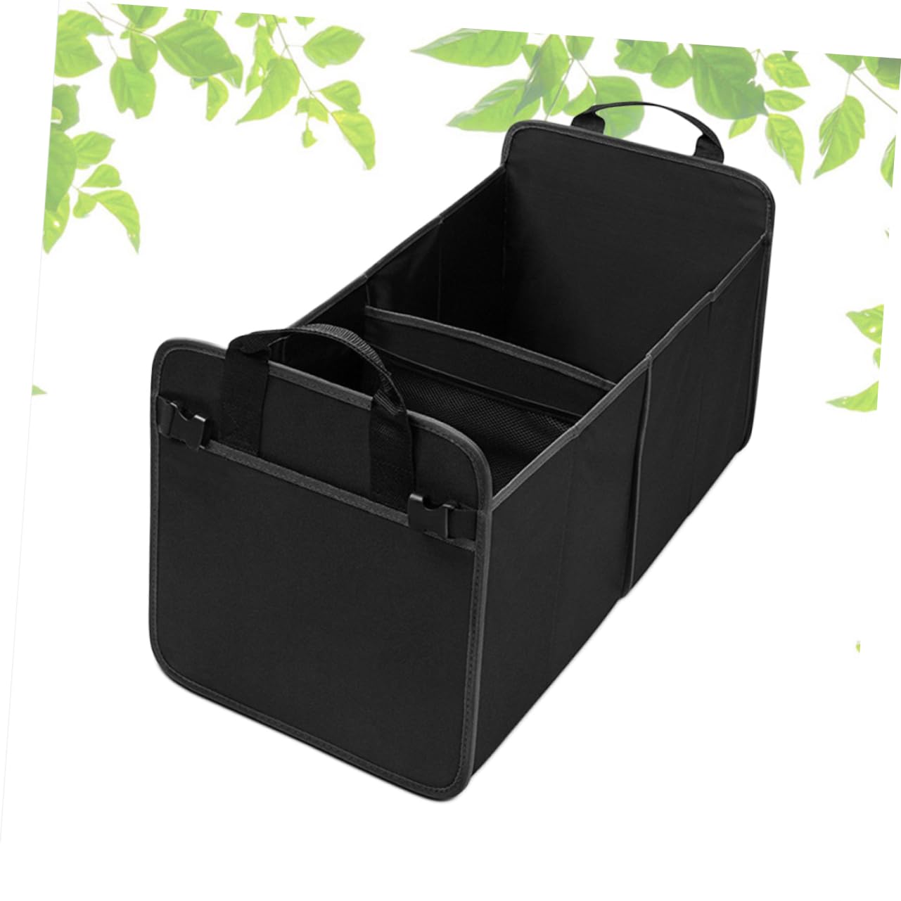 VALICLUD Organisateur de Coffre de Voiture Pliable Noir en Tissu Oxford