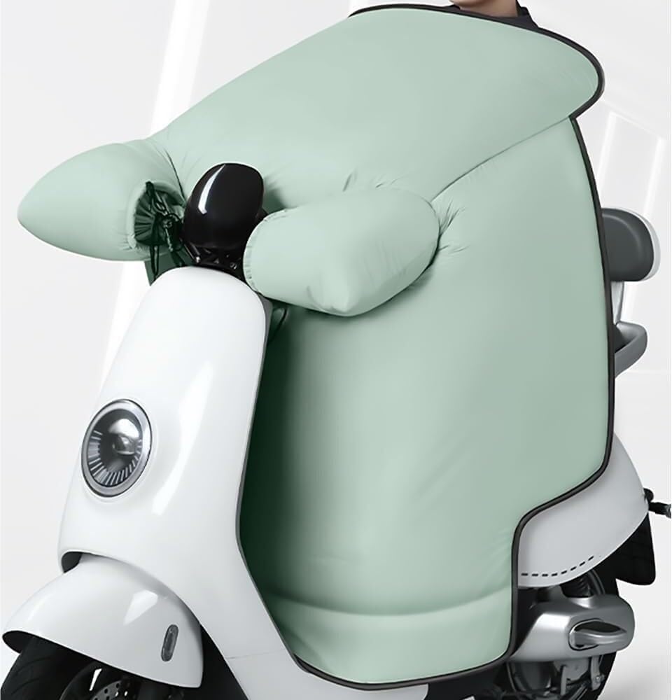 JvFbjLF Motorcycle Leg Cover Warm.Motorbike Scooter Leg Cover Leg Lap Apron Cover Thickened Warm Windbreak Quilt(Green)