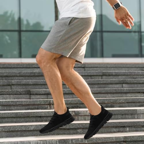 Image of Men's Running Shoes Slip On Walking Comfortable Tennis Breathable Non Slip Athletic Gym Workout Cross Training Fashion Sneakers