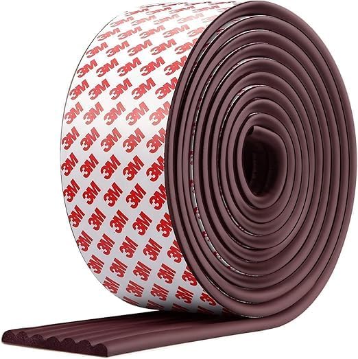 Image of Foam Strip for Flat Edge Protector | Flat Edge Guard Safety Strip | Baby Proof Corner Guard | Baby Protector for Safety in Floor (Brown, 2 Meter)
