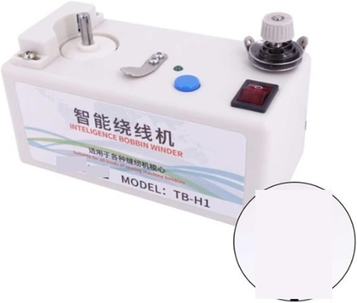 Intelligence Bobbin Winder Sewing Machine, Intelligent Automatic Winding Machine, Thread Winder Embroidery Accessories(No Fixed plate)