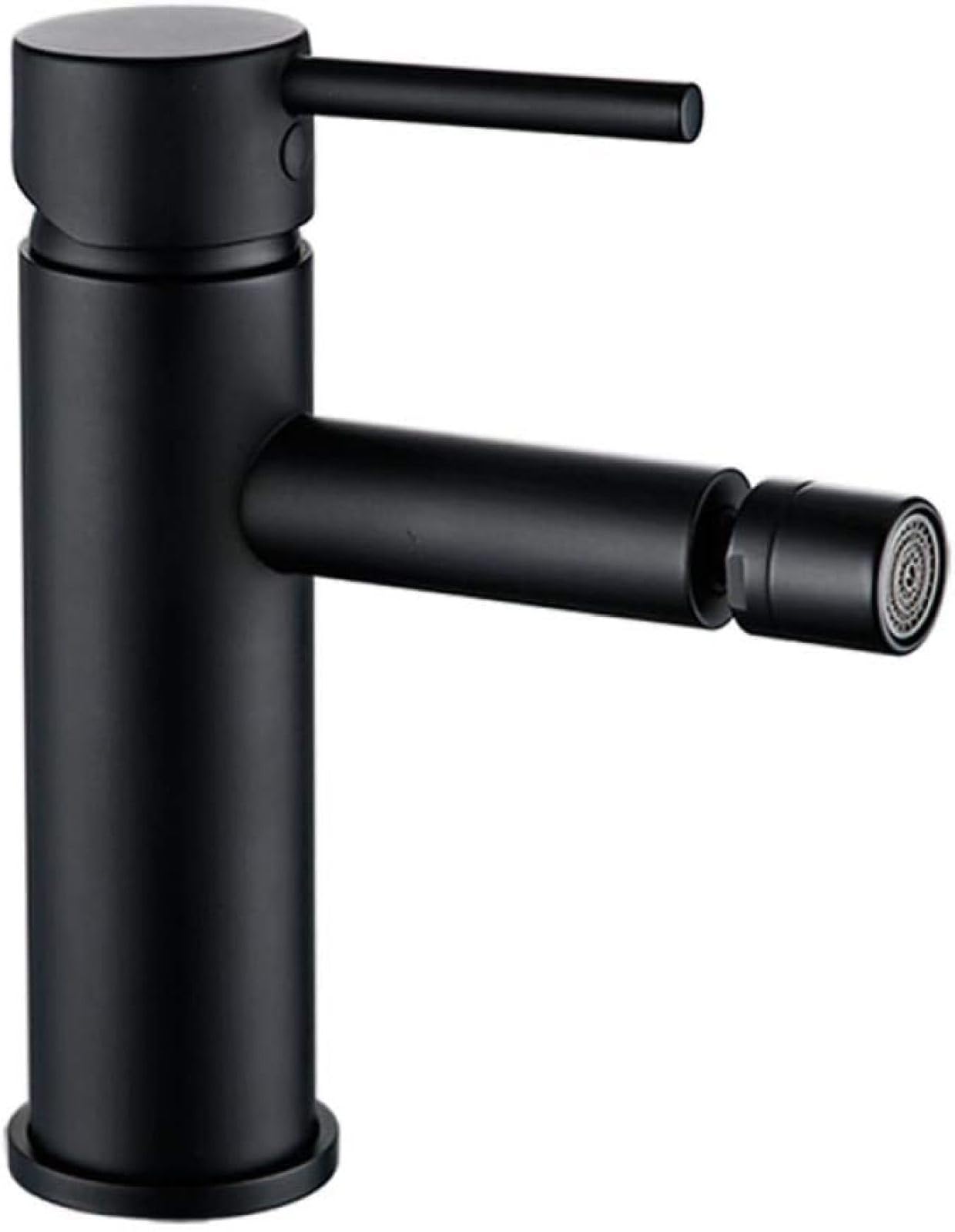 Kit set rubinetto bidet WC rubinetto bidet in ottone Compatible with bagno lavelli monocomando miscelatore rubinetto acqua calda e fredda-nero opaco,rubinetti cucina
