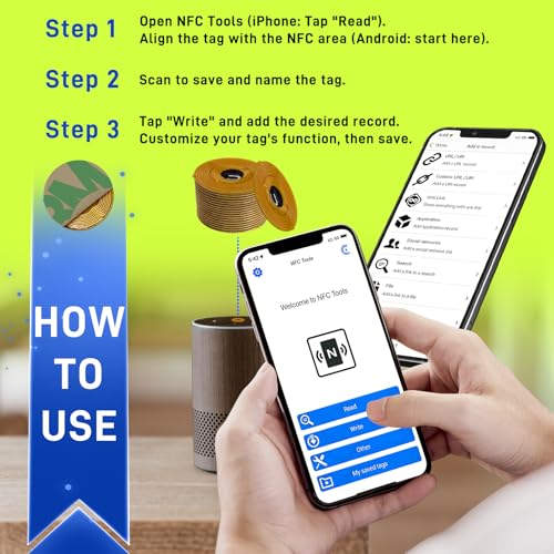 Image of 20 pcs NFC Tags NTAG215 FPC Tag Flexible Smart Nail Stickers NFC Electronic Tag Key Tags Waterproof Programmable RFID Sticker 10mm Round