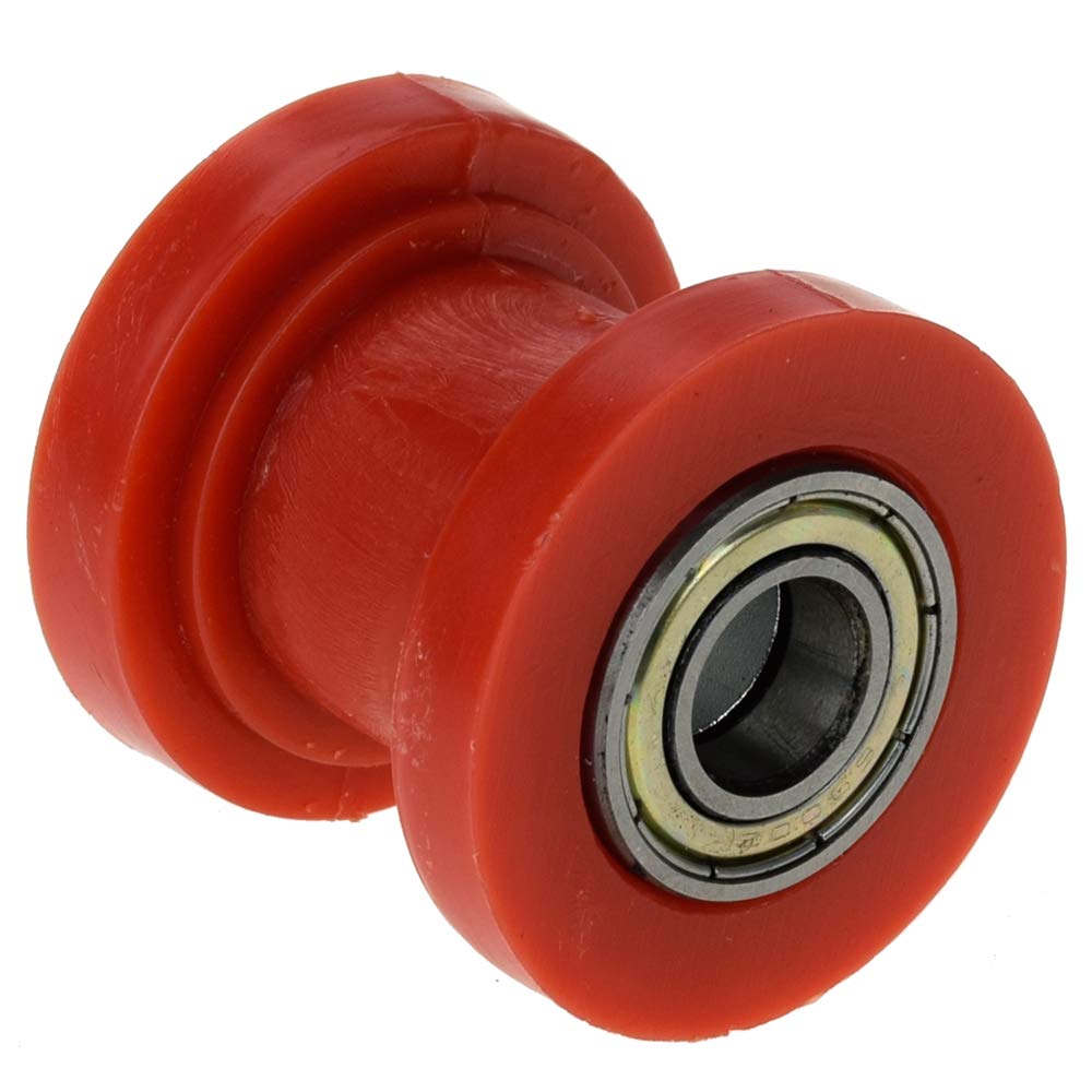 Guías Tensoras Cadena 2 Rodillos Tensores Rojos Para Cadena De Moto Pequeña, Minibike O ATV - 10 Mm, Guía Y Tensor De Cadena Biker Mice From Mars SNES