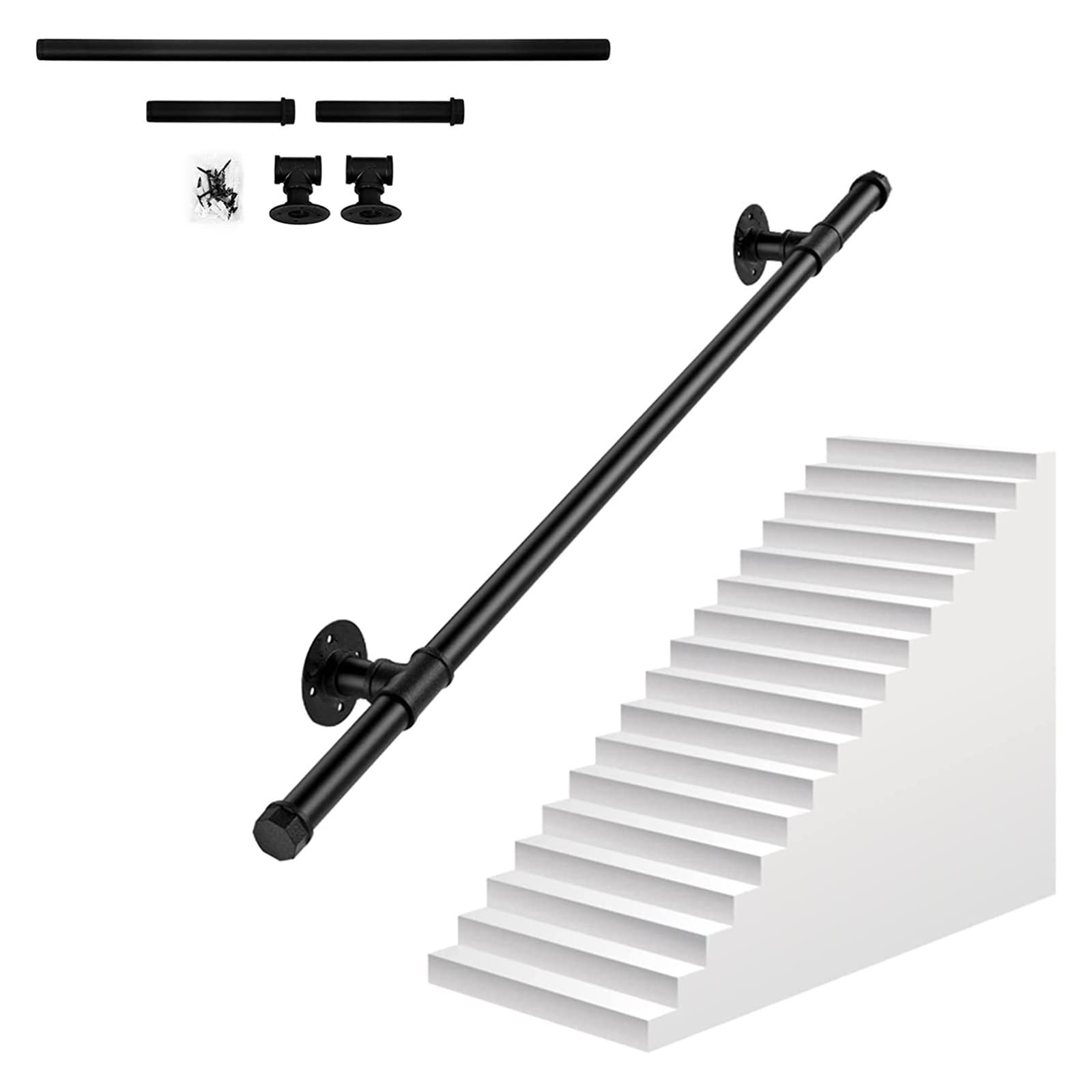 Rampe d'escalier antidérapante pour prévenir les chutes des seniors