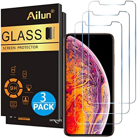 Ailun Screen Protector for iPhone 11 Pro Max/iPhone Xs Max 3 Pack 6.5 Inch 2019/2018 Release Case Friendly Tempered Glass