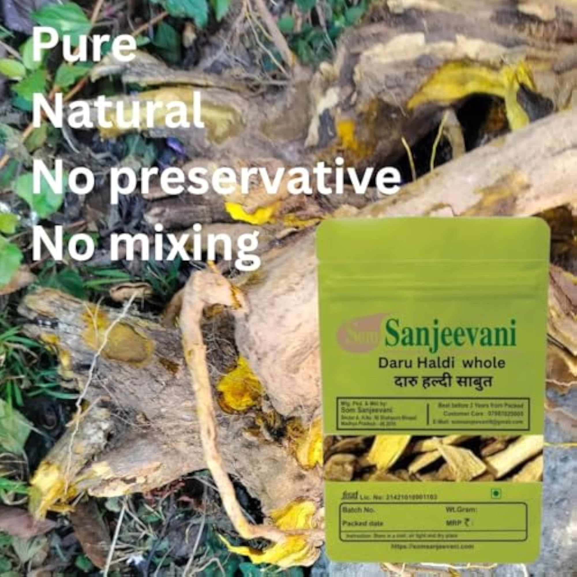 Organic Daru Haldi Whole 300g, Natural Immunity Booster