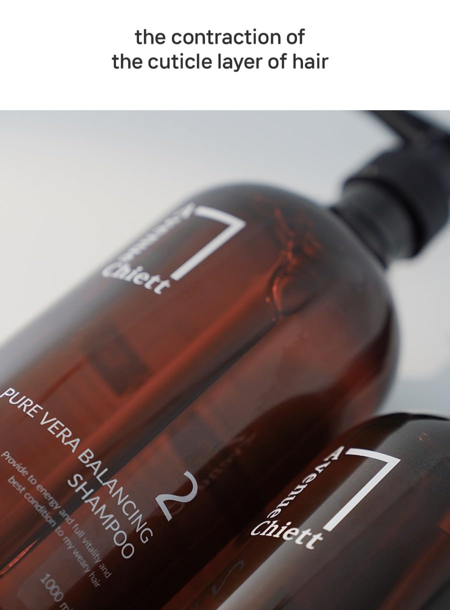 Avenue Chiett Pure Vera Balancing Shampoo Nourishes Hair and Scalp 1000 ml/ 33.814 fl oz