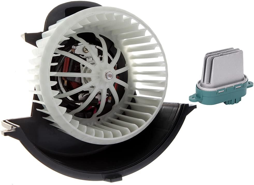 AUTOMUTO AC Heater Blower Motor Module with Wheel and Resistor Replace 615-58659 2007 for Audi for Q7,2004-2006 for Porsche for Cayenne,2008-2010 for Porsche for Cayenne
