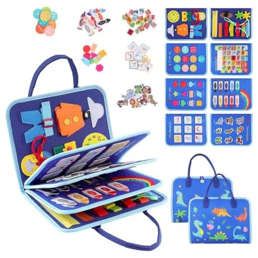 Montessori-boek, Busy Board Montessori, 2 jaar, sensorisch boek, Montessori-speelgoed, interactieve activiteitskoffer, educatief speelgoed, fijne motoriek, cadeau voor kinderen van 1 tot 3 jaar