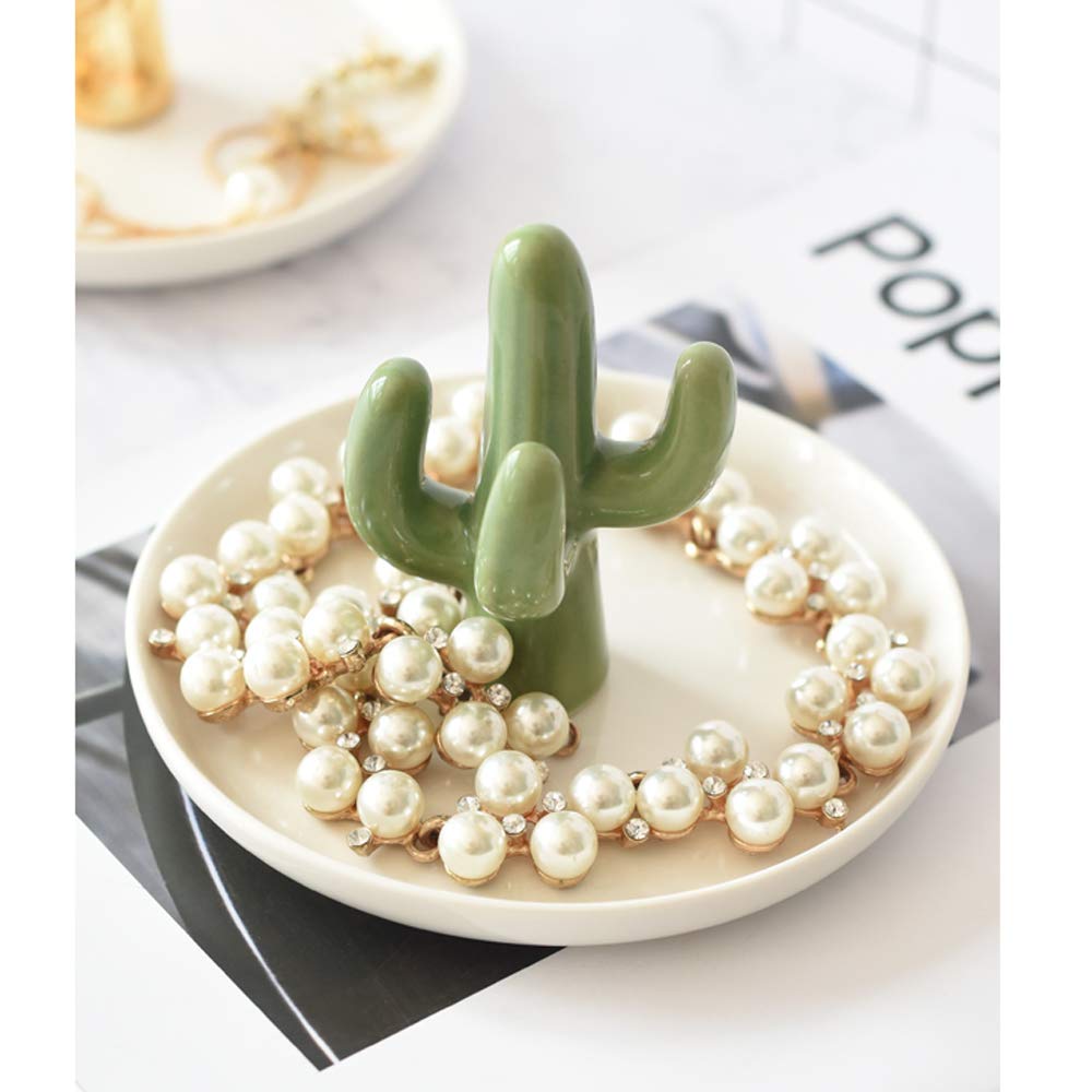 Kaktus Schmuckstnder Keramik Schlsselablage Kettenstnder Armbandstnder  Schmuckhalter Ohrringhalter Schmuckaufbewahrung Kommode Dekor Damen  Hochzeit Valentinstag Einweihungsparty Geschenk : Amazon.de: Fashion