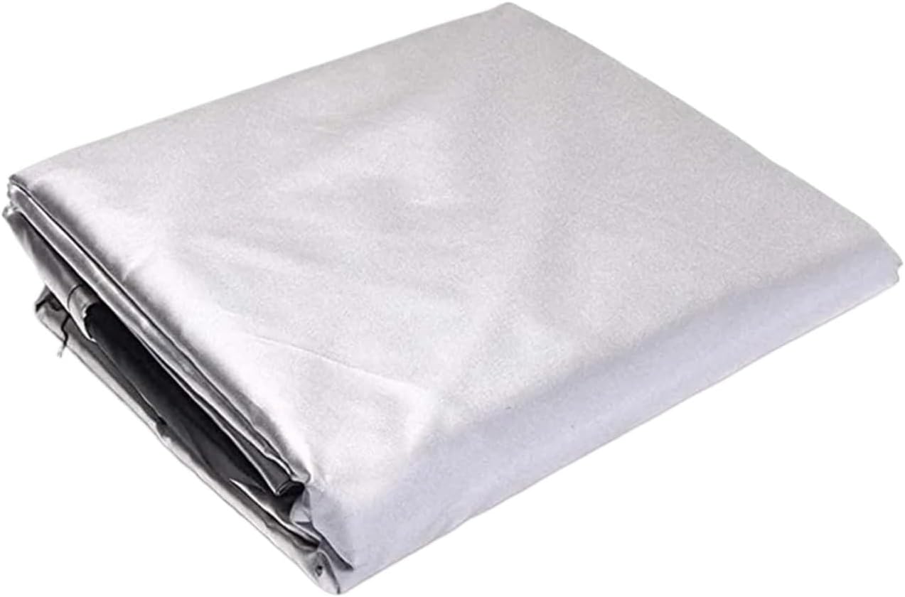 Sturdy 2pcs 210D Outdoor Square Patio Fire Pit/Outdoor Propane Pit Table Cover Waterproof Furniture Sofa and Chair(Silver,40x40x40cm)