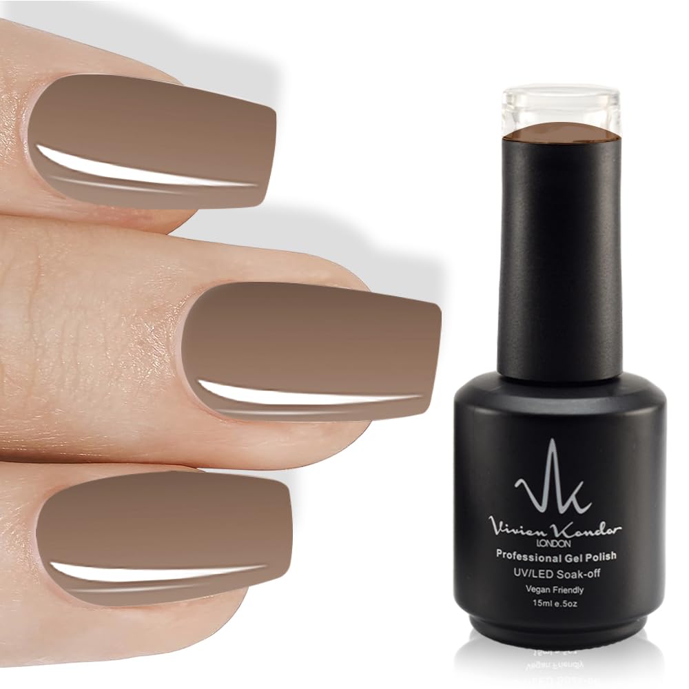 Taupe Nude - Gel Nail Polish Soak Off UV LED 15ml Quick Drying Nail Varnish Long lasting Professional Gel Nail Polish-image-17