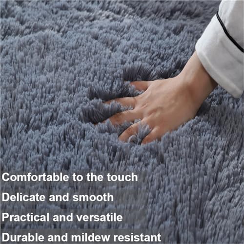 Tapis antidérapant lavable et moelleux de 4 cm Higile grand format